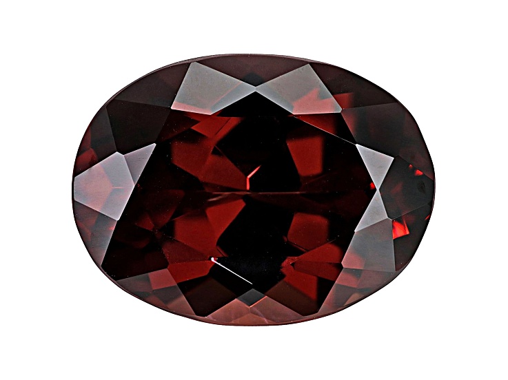 Red Zircon 12.5x9.5mm Oval 7.07ct