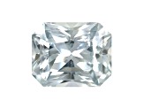 White Sapphire Loose Gemstone 10.5x8.5mm Emerald Cut 5.24ct