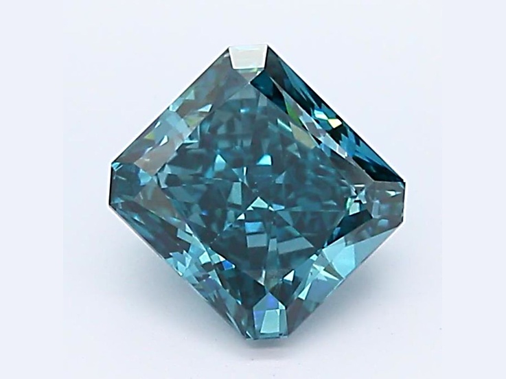 1.23ct Dark Blue Radiant Cut Lab-Grown Diamond VS2 Clarity IGI ...