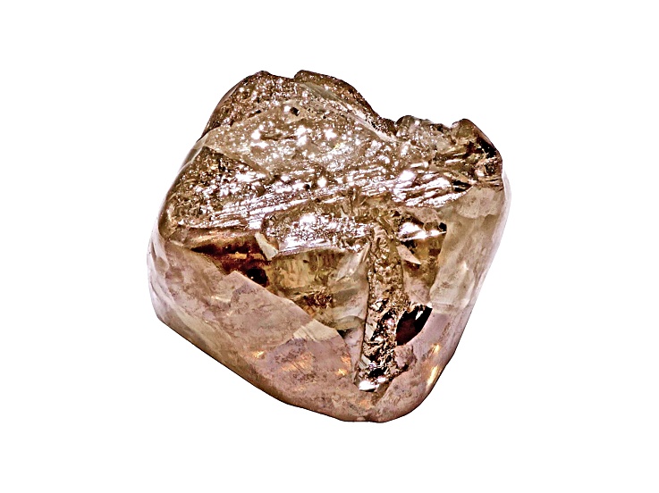 Natural Brown Diamond 7.3x6.6mm Octahedron 1.45ct