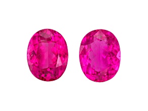 Pink Tourmaline 11.1x8.8mm Oval Matched Pair 7.71ctw