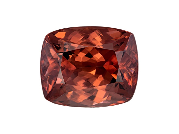 Brown Zircon 11.5x9.5mm Cushion 8.11ct