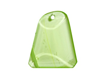 Picture of Uranium Glass 34.37x29.07mm Trapezoid Cabochon Focal Bead