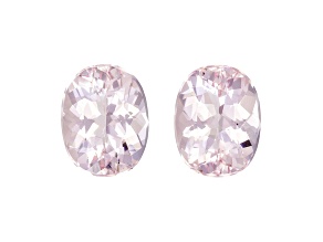Morganite 9x7mm Oval Matched Pair 3.45ctw