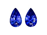 Sapphire 8x5mm Pear Shape Matched Pair 1.83ctw