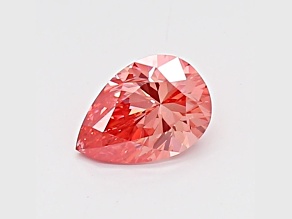 0.49ct Vivid Pink Pear Shape Lab-Grown Diamond SI1 Clarity IGI Certified