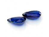 Blue Sapphire 12.69x8.55mm Pear Shape Matched Pair 9.36ctw