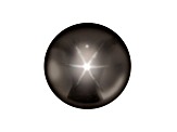 Black Star Sapphire 7mm Round Cabochon 2.35ct