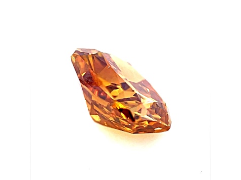 Natural Autumn Color Diamond 5.6x4.87mm Radiant Cut 0.77ct
