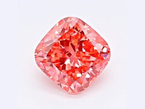 1.06ct Vivid Pink Cushion Lab-Grown Diamond VS2 Clarity IGI Certified