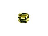 Yellow Sapphire Loose Gemstone 7.8mm Asscher Cut 3.57ct