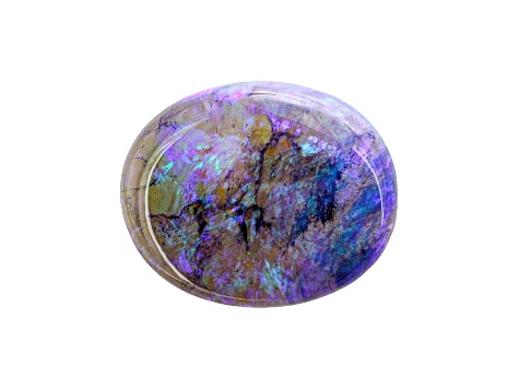 Australian Black Opal 9.5x7.5mm Oval Cabochon 1.47ct