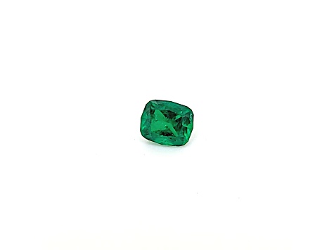 Afghan Emerald 6.7x5.6mm Cushion 0.90ct
