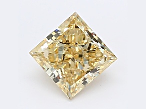 1.07ct Intense Yellow Princess Cut Lab-Grown Diamond SI2 Clarity IGI Certified