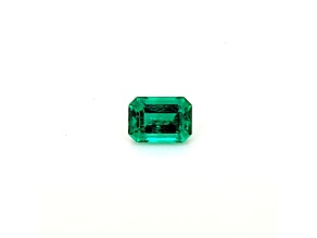 Afghan Emerald 7x5.00mm Emerald Cut 1.02ct