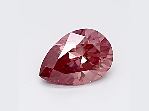 0.54ct Vivid Pink Pear Shape Lab-Grown Diamond VS2 Clarity IGI Certified