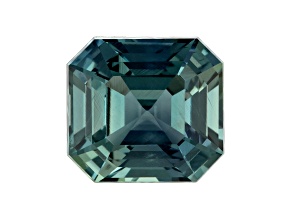 Teal Sapphire Unheated 5.9x5.4mm Emerald Cut 1.18ct