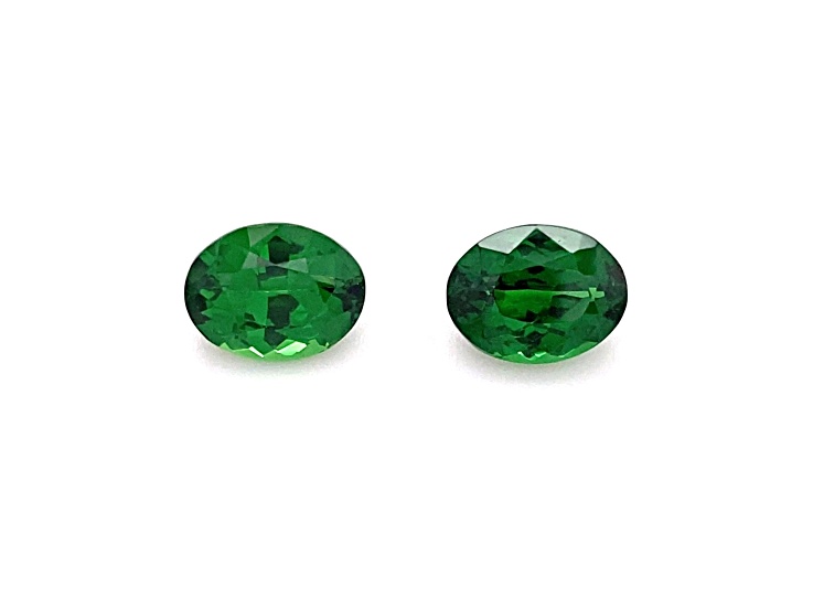 Tsavorite 7.1x5.51mm Oval Matched Pair 2.53ctw