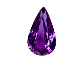 Purple Sapphire Loose Gemstone Unheated 12x7.1mm Pear Shape 2.86ct