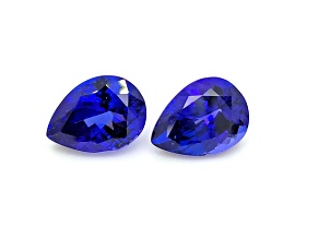 Tanzanite 13.0x9.7mm Pear Shape Matched Pair 12.22ctw