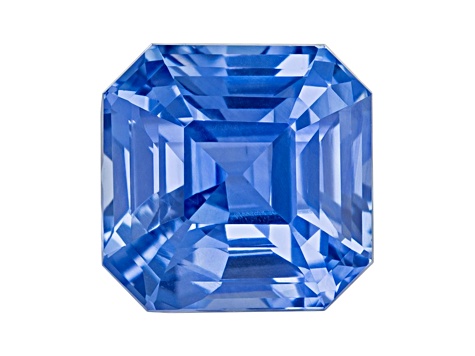 Sapphire Loose Gemstone 8x7.9mm Emerald Cut 3.57ct