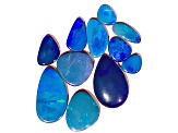 Opal on Ironstone Free-Form Doublet Set of 11 18.30ctw