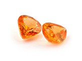 Spessartite Garnet 9x7mm Pear Shape Matched Pair 4.38ctw