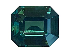 Green Sapphire 7.0x5.9mm Emerald Cut 1.68ct
