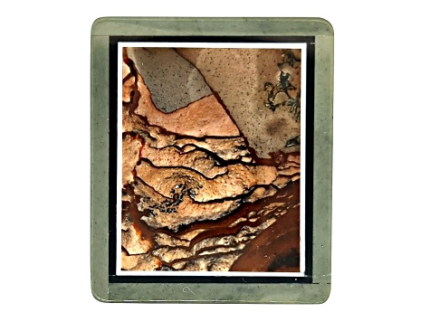 Intarsia Multi-Stone Inlay 41.5x35.0mm Rectangle