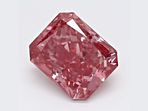 1.17ct Vivid Pink Radiant Cut Lab-Grown Diamond SI1 Clarity IGI Certified