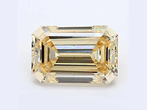 1.77ct Yellow Emerald Cut Lab-Grown Diamond SI1 Clarity IGI Certified