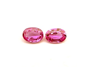 Pink Sapphire 9x6.3mm Oval Matched Pair 3.95ct