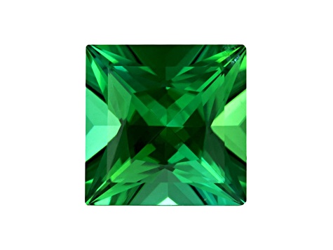 Green Tourmaline 5.3mm Princess Cut 0.75ct