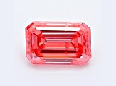 1.03ct Vivid Pink Emerald Cut Lab-Grown Diamond SI2 Clarity IGI Certified