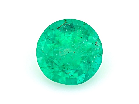 Zambian Emerald 6mm Round 0.69ct