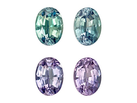 Alexandrite 5x3.7mm Oval Matched Pair 0.76ctw