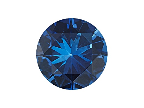 Sapphire 5mm Round Diamond Cut 0.6ct