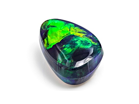 Australian Black Opal 9.5x6.0mm Free-Form Cabochon 1.27ct