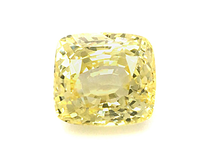 Yellow Sapphire Loose Gemstone Unheated 10mm Square Cushion 8.55ct