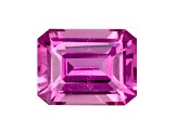 Pink Sapphire Loose Gemstone 6.9x5.3mm Emerald Cut 1.42ct