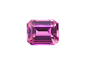 Pink Sapphire Unheated 6.5x5.1mm Emerald Cut 1.1ct