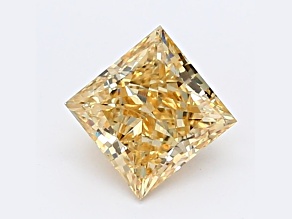 1.05ct Deep Yellow Princess Cut Lab-Grown Diamond SI1 Clarity IGI Certified