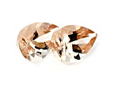 Peach Morganite 9.1x6.1mm Oval Matched Pair 2.95ctw