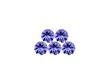 Tanzanite 5.5mm Round Set of 5 2.75ctw