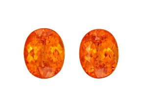 Spessartite 10.4x8.3mm Oval Matched Pair 9.42ctw