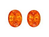 Spessartite 10.4x8.3mm Oval Matched Pair 9.42ctw