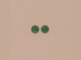 Zambian Emerald 4.5mm Round Matched Pair 0.69ctw