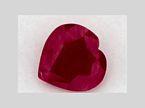 Ruby 6.43mm Heart Shape 0.74ct