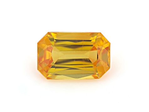 Yellow Sapphire 7x4.6mm Emerald Cut 1.03ct