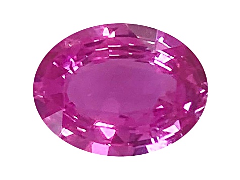 Pink Sapphire Loose Gemstone Unheated 10x7.6mm Oval 2.51ct